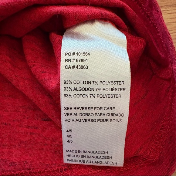 Genuine Merchandise Kids St. Louis Cardinals Red Short Sleeve Tee Size 4/5 - Picture 5 of 6